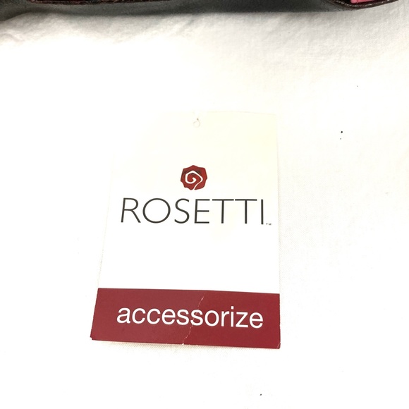 Rosetti Faux Leather Black & Pink Purse - Picture 3 of 14